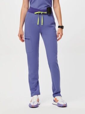 women's Blueberry High Waisted Yola- Skinny Scrub Pants - S / Blueberry | FIGS